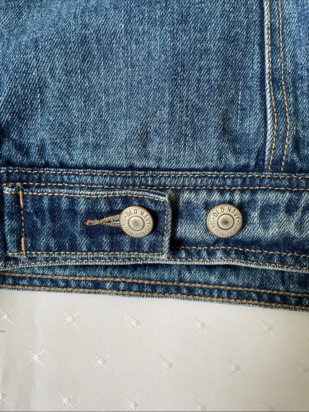 Old Navy Denim Sherpa-Lined Trucker Jacket - Blue